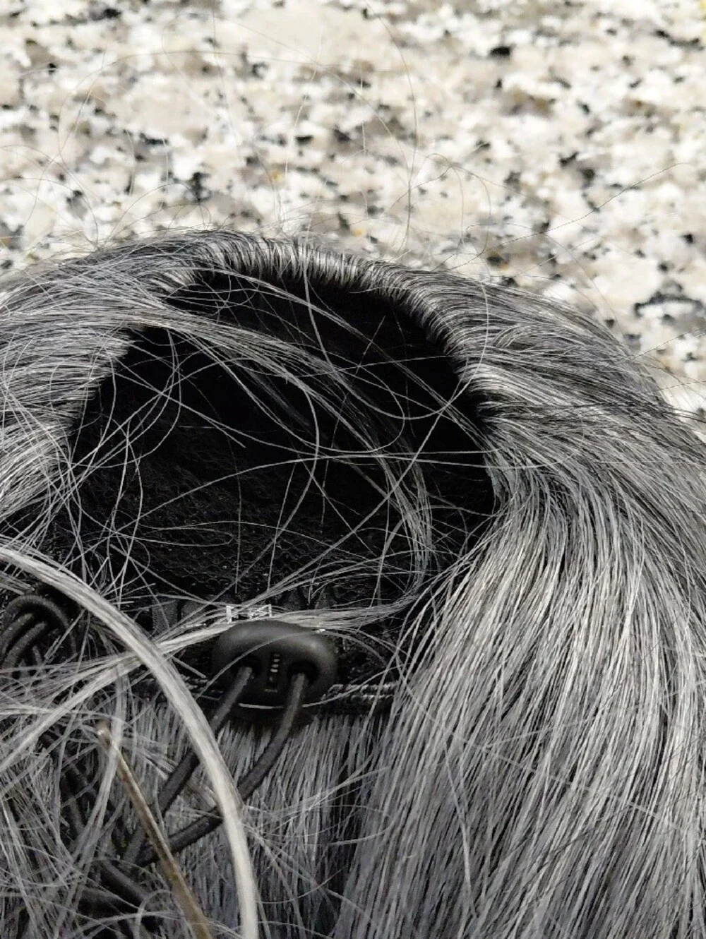 Gray Clip-In Hair Extension - Silver Gray Remy Style Mayde Ponytail